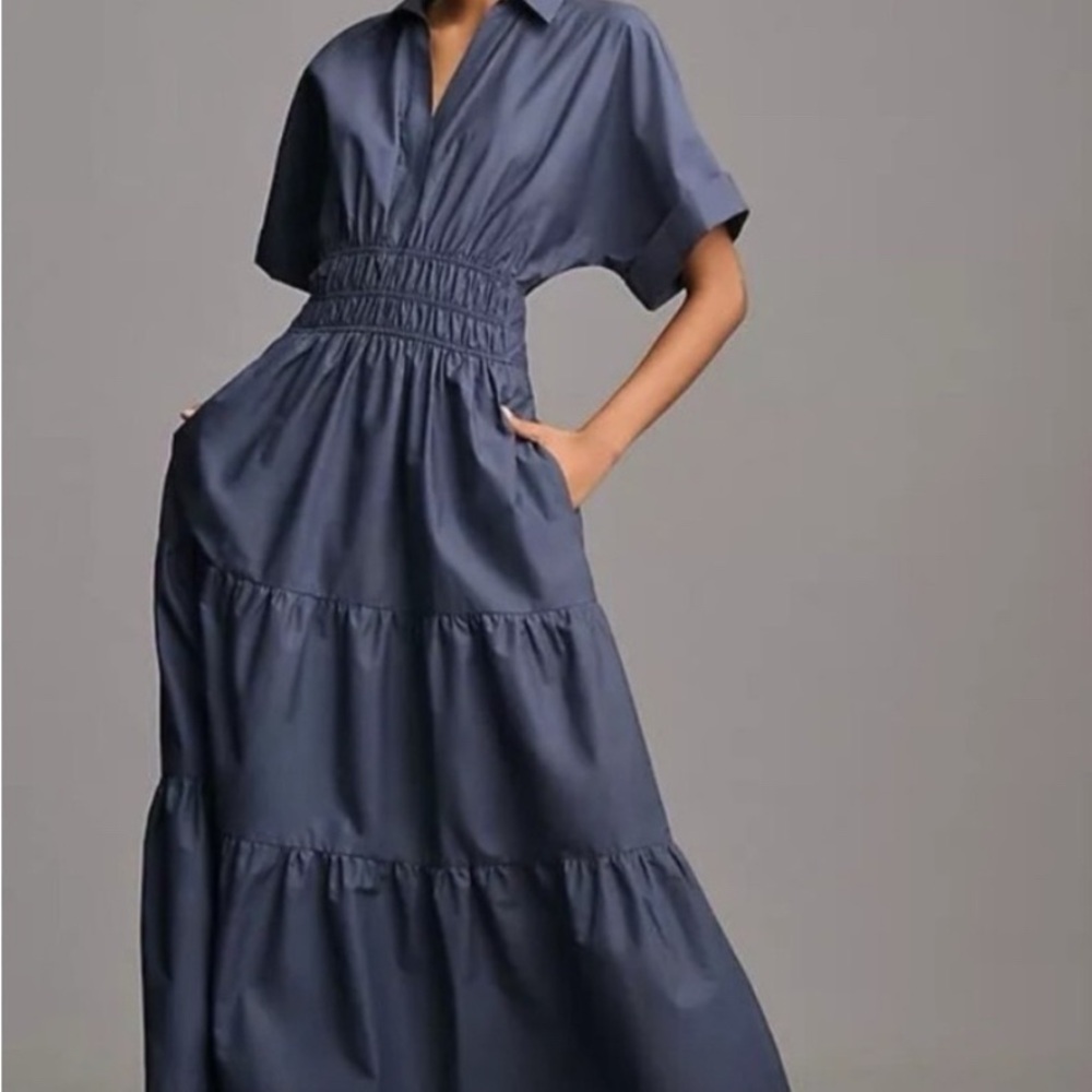 Anthropologie The Somerset Maxi Dress: Shirt Dress Edition
